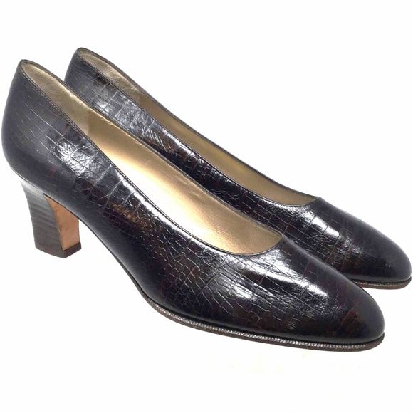 Salvatore Ferragamo Shoes - Salvatore Ferragamo Women Shoes Sz Us 8 Brown Heel